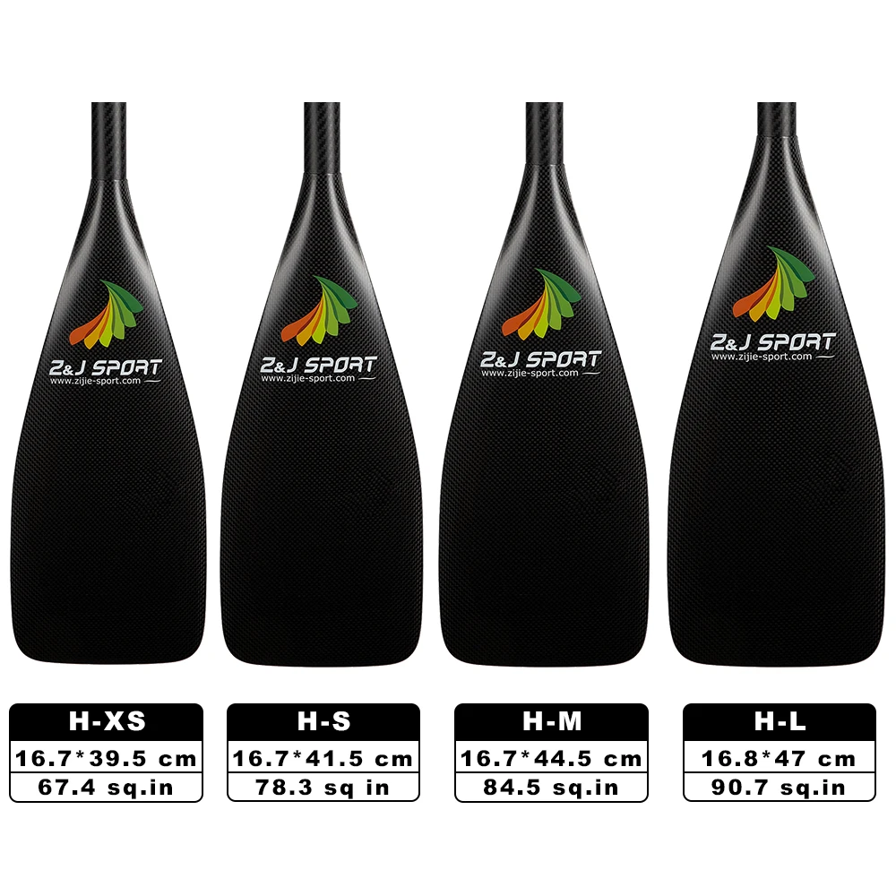 Black Full Carbon Fiber Blade Stand Up Sup Paddle Board