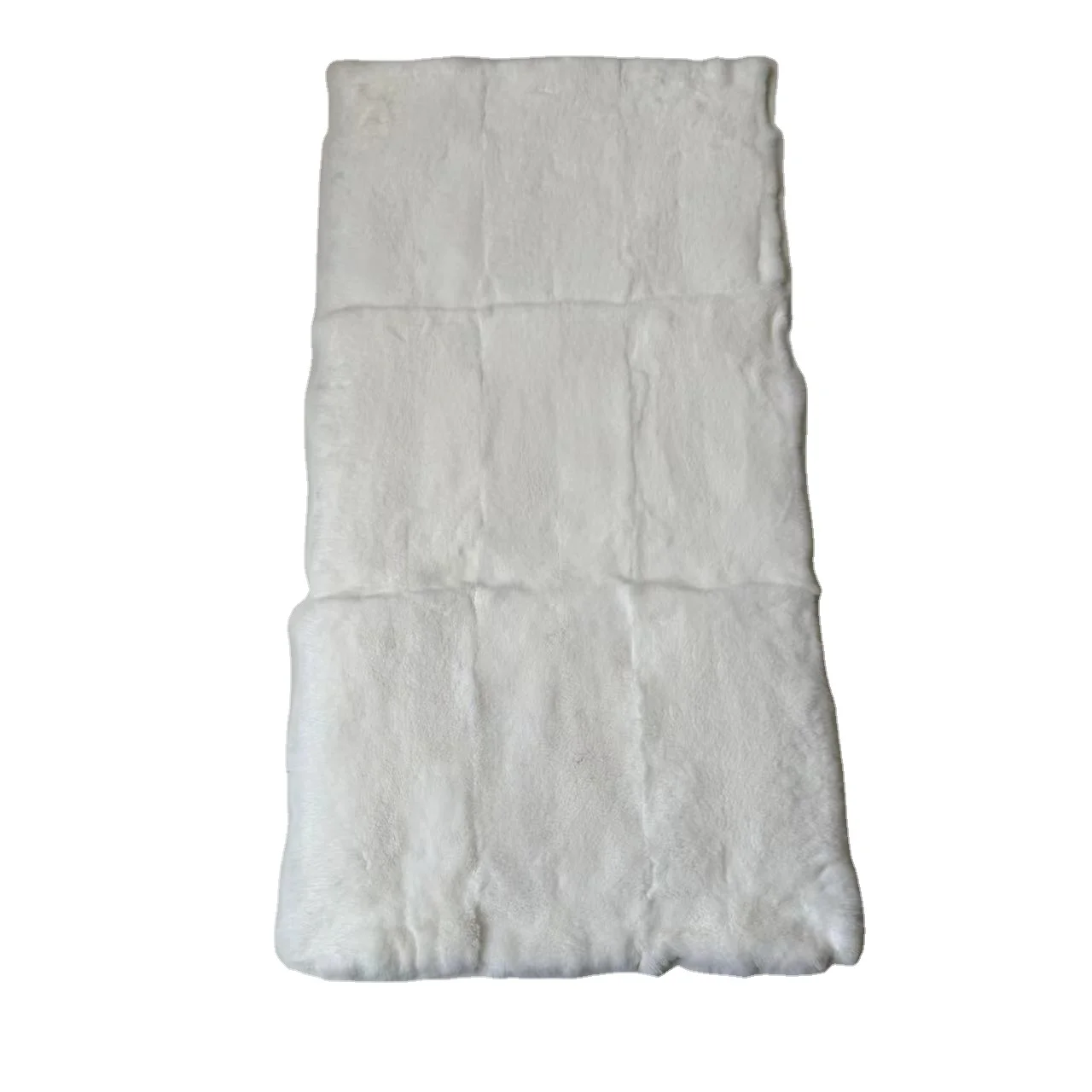 Wholesale price beautiful thick soft real rex rabbit fur plate for garment or carpets