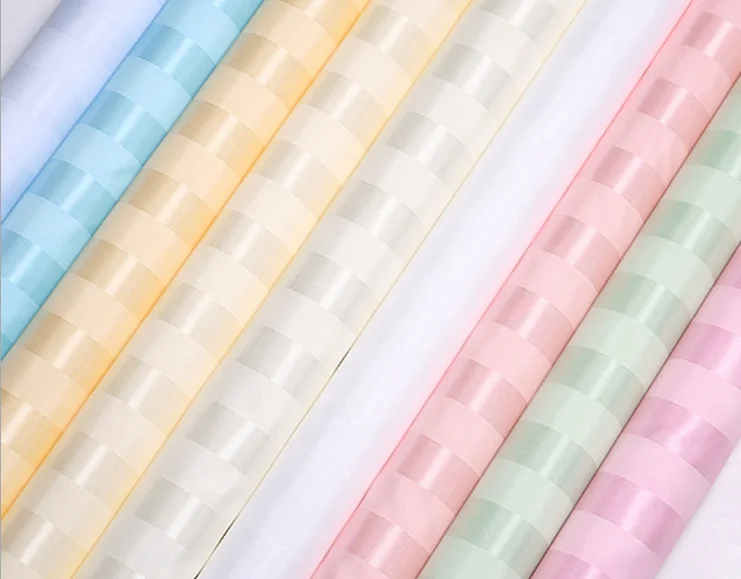 Waterproof and Anti-Mildrew Hotel Bathroom Hookless Shower Curtain stripe curtain