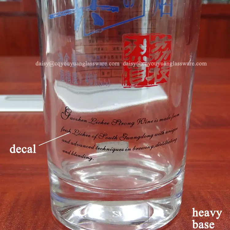 Chinese Baijiu Cheap Premium Vodka 750ml Gin Bottle