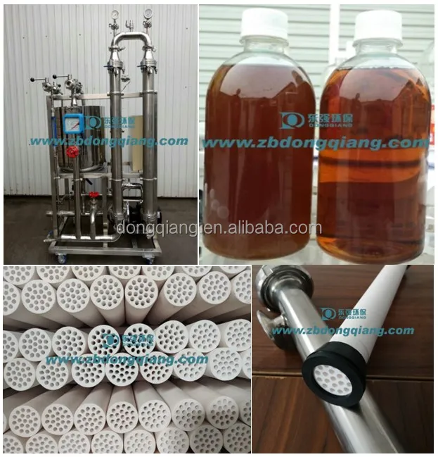 Crossflow Microfiltration Filter With Ceramic Membrane Filter Element For Fruit Juice Clarification