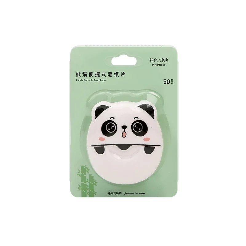 Soap tablets factory wholesale 50 portable mini student hand wash soap paper travel disposable