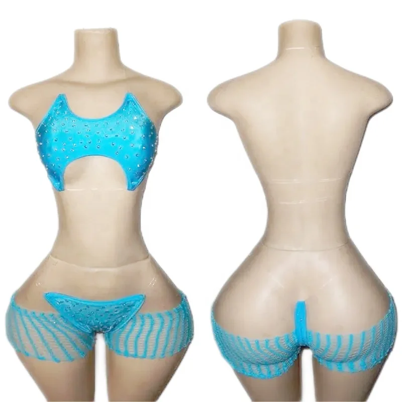 Ailangke Wholesale Customize Sexy Exotic Stripper Dance Wear Two Piece Exotic Women Nightclub Outfits