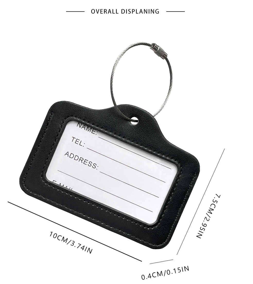 Heat Sublimation Blank For Custom Printed Work Card Luggage Tag Card Bag Holder Thermal Transfer Blank Travel Mark Card Sleeve
