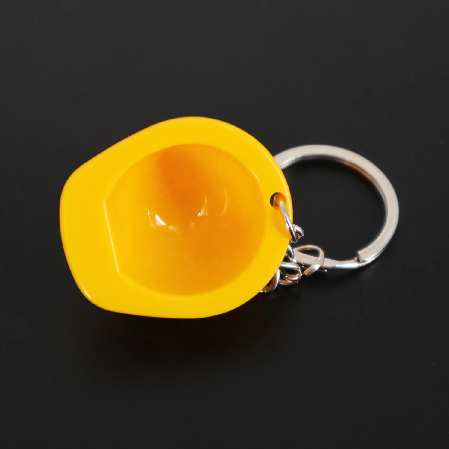 Promotional High Quality Metal Keyring Plastic Cheap ABS Mini Safety Helmet Shape Keychain with Custom Logo
