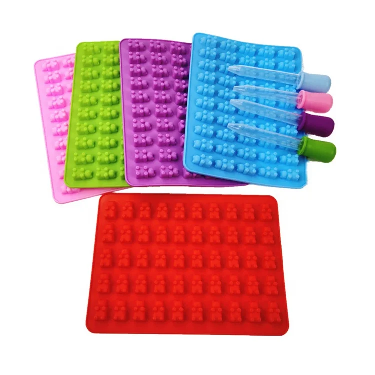 Factory Price Cake Tools Good Quality Silicone Gummy Bear Candy Molds