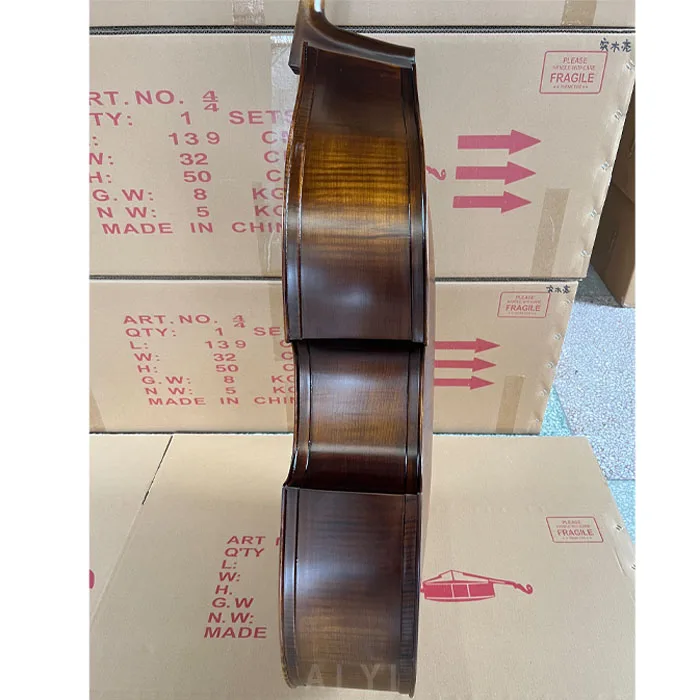 Selling Master Professional Flame Maple Solid Wood rockabilly upright double bass 3/4