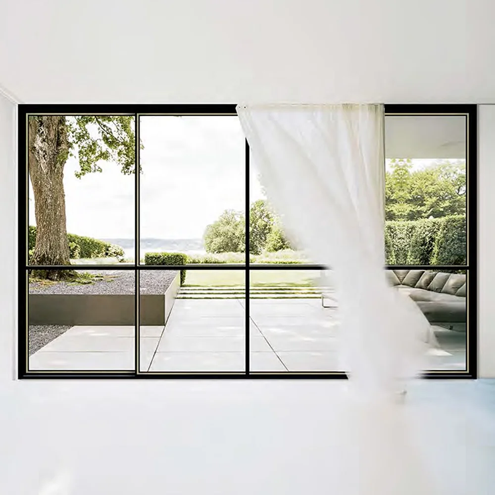 glass interior house aluminium front doors and windows