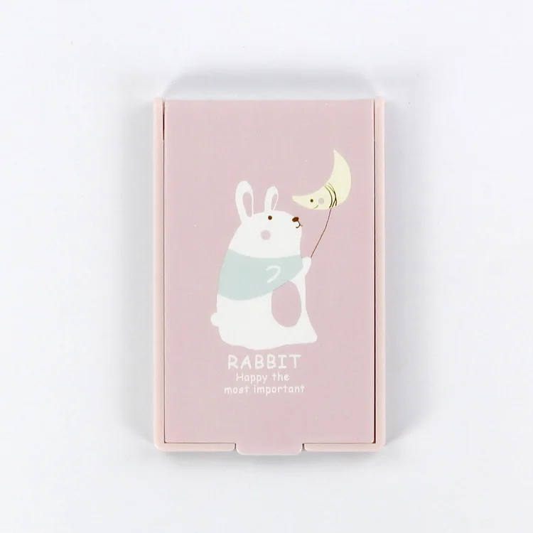 Wholesale Travel Product 2020 Plastic Cute Square Folding Makeup Table Hand Mirrors