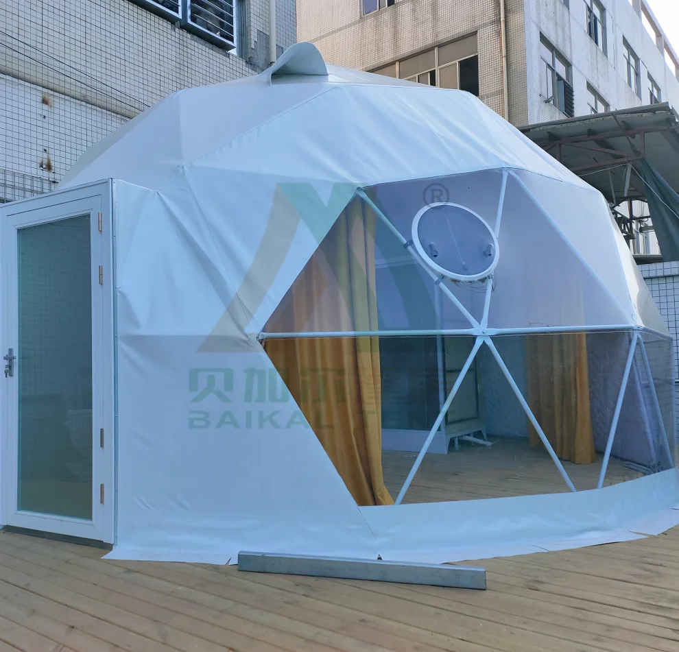 Luxury resort hotel tent Geodesic Dome Tent Outdoor Igloo Glamping With Bathroom Dome Tent