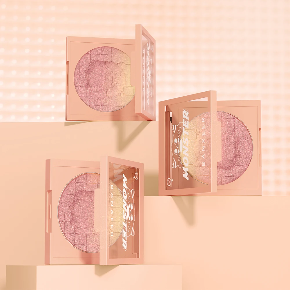 O.TWO.O Custom logo 6 Colors High Pigment Face Blusher Makeup Cream Multiple Uses for Cheek Lips Eyes Blush powder palette