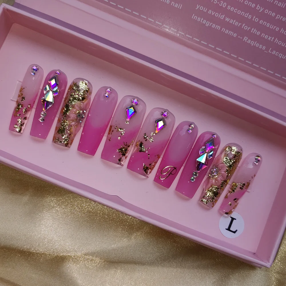 French luxury design Free shipping  Design Custom Middle Oval Black French White Butterfly  ABS Acrylic Artificial Fingernails