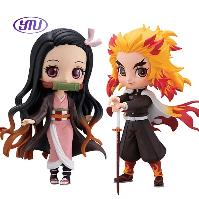 YMJ 5 Styles 8cm Demon Slayer Kimetsu no Yaiba PVC Doll anime action figures