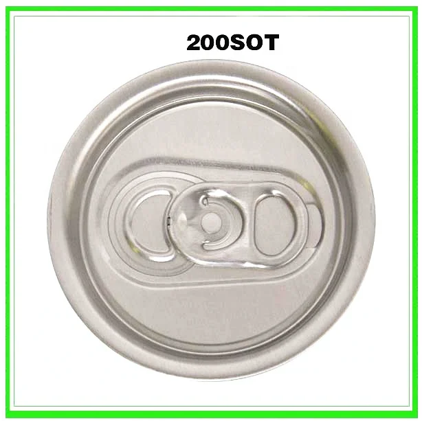 200 202 206 52mm 57mm eoe easy open end Aluminum lid for soda juice beer energy drinks beverage can