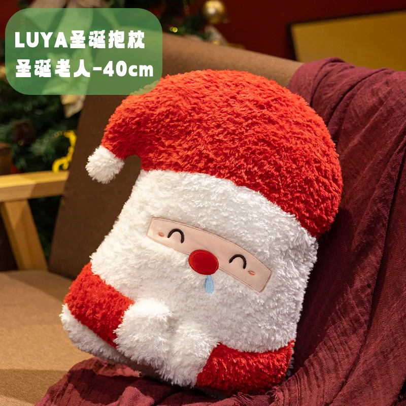 New Christmas Pillow Home Decoration Santa Claus Elk Snowman Plush Toy Doll Christmas Tree Pillow Gift Cushion