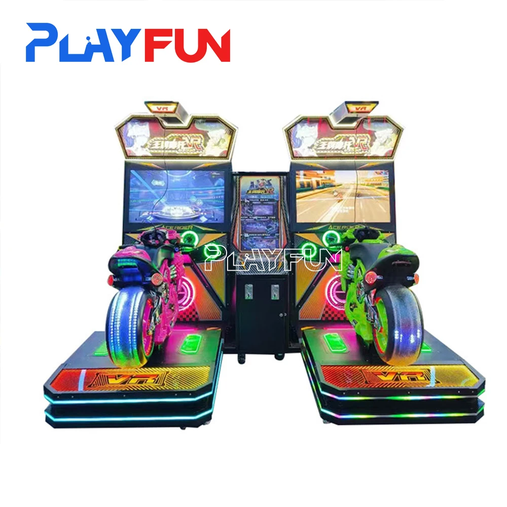 Coin Operated Arcade Games Machine Rider Ar Vr Motorbilke Simulation Machine Motor Car Racing Game for Sale