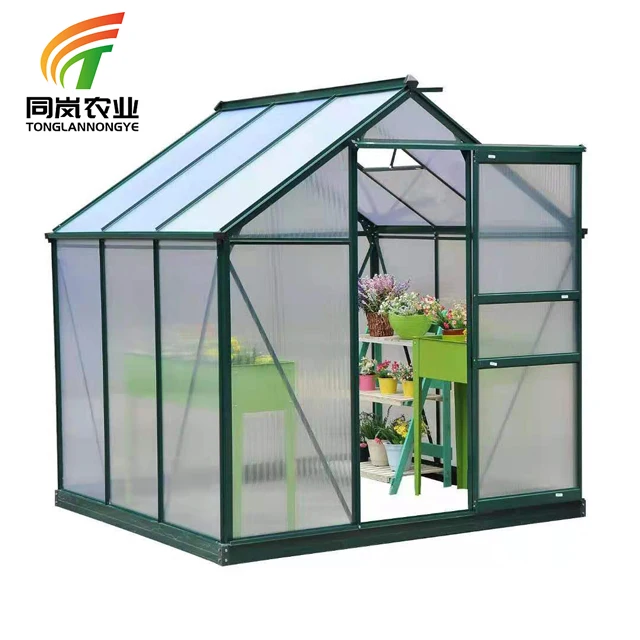 PC commercial greenhouse with hydroponic system