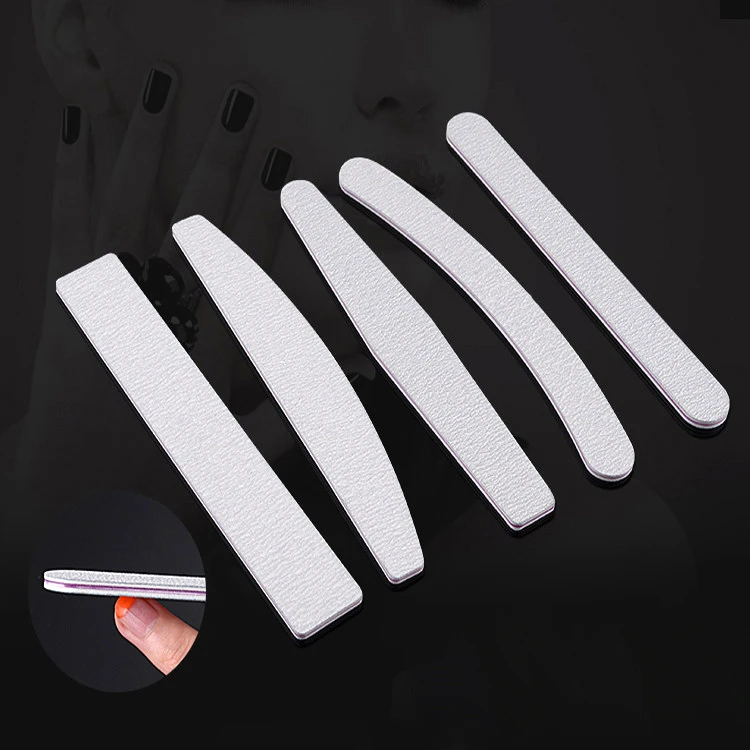 Custom Logo Printed Nail File 100 180 Rough Material Nail File Nail File And Buffing Block
