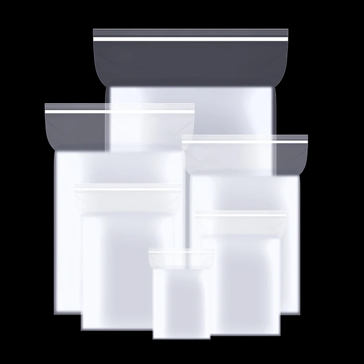 Factory wholesale reusable sealing plastic bag plastic transparent zipper bags for food