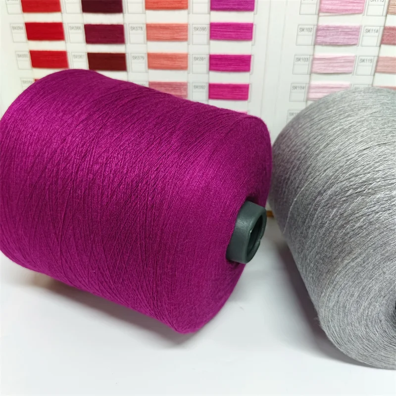 High Elastic Mix Colour Deyd Viscose Polyester Nylon Blended Yarn Poly Poly Yarn Core Spun Polyester Blend Yarns