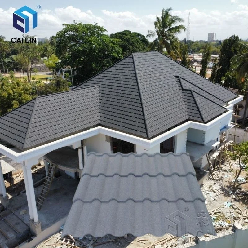 Cailin Roofing Materials Galvalume Precio Stone Granules Coated Aluminum Roof Tile