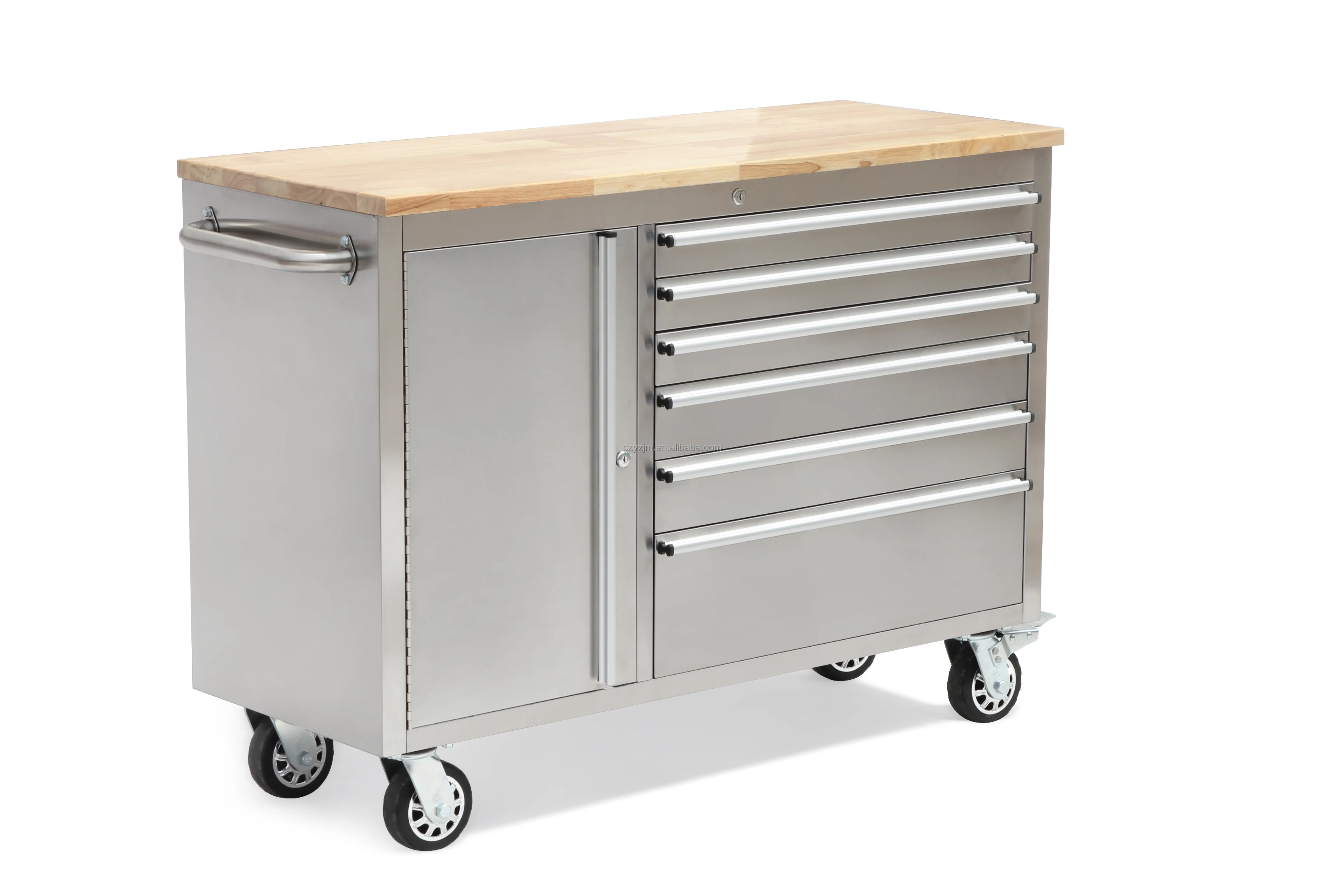 60 Inch Anti-Fingerprints Stainless Steel Rolling Tool Cabinet Tool Chest on wheels tool storage system toolbox trolley