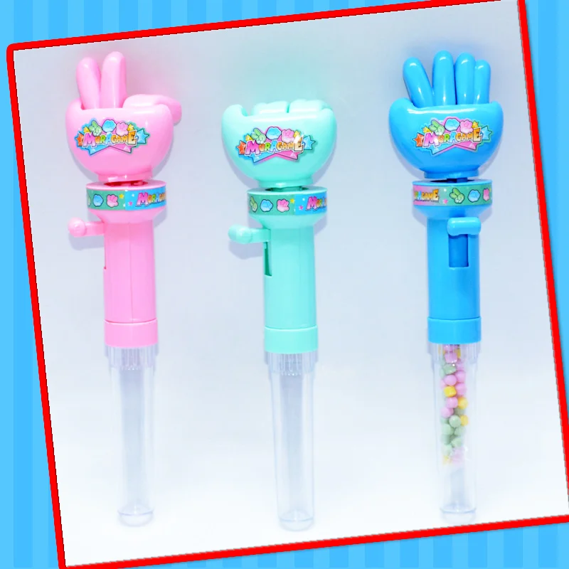 Hot selling kids toys for 2022 direct from china manufacturer mini plastic finger guessing toy with candy fist guessing toy