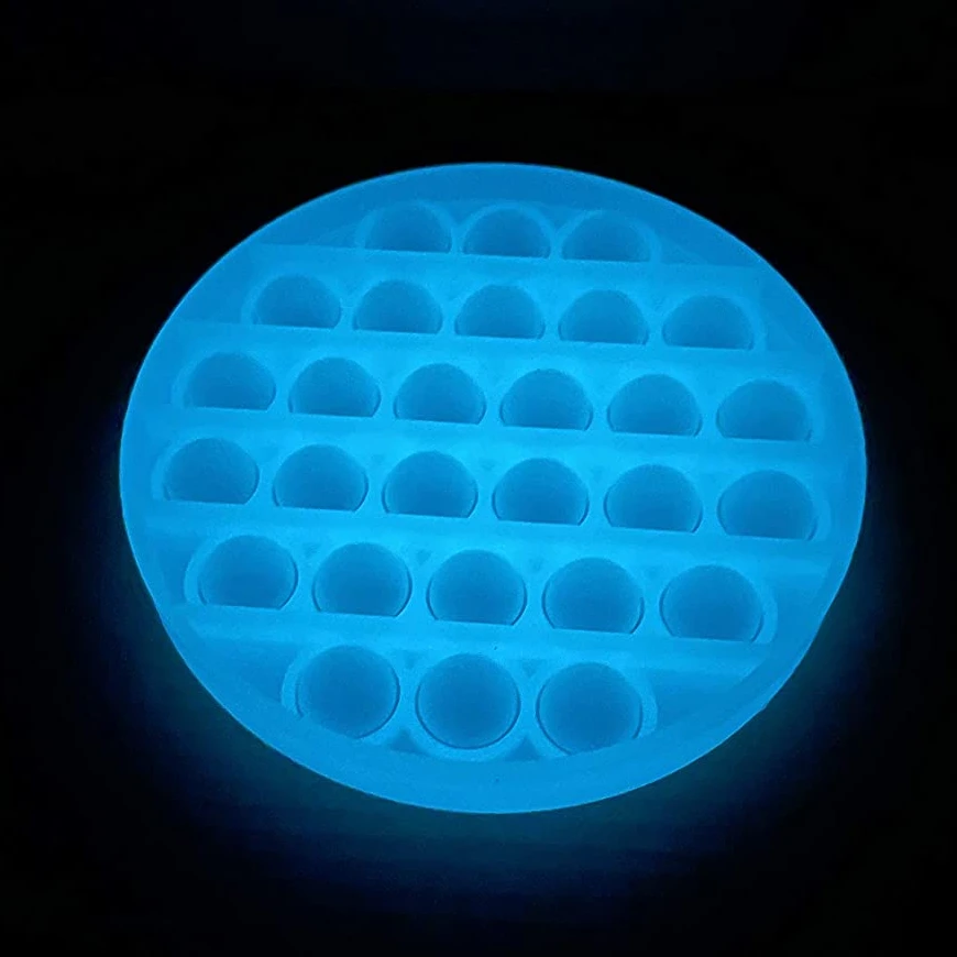 
Glow In The Dark Relief Stress Toys Novelty Gift Push Bubble Fidget Sensory Toy for Children Adults 