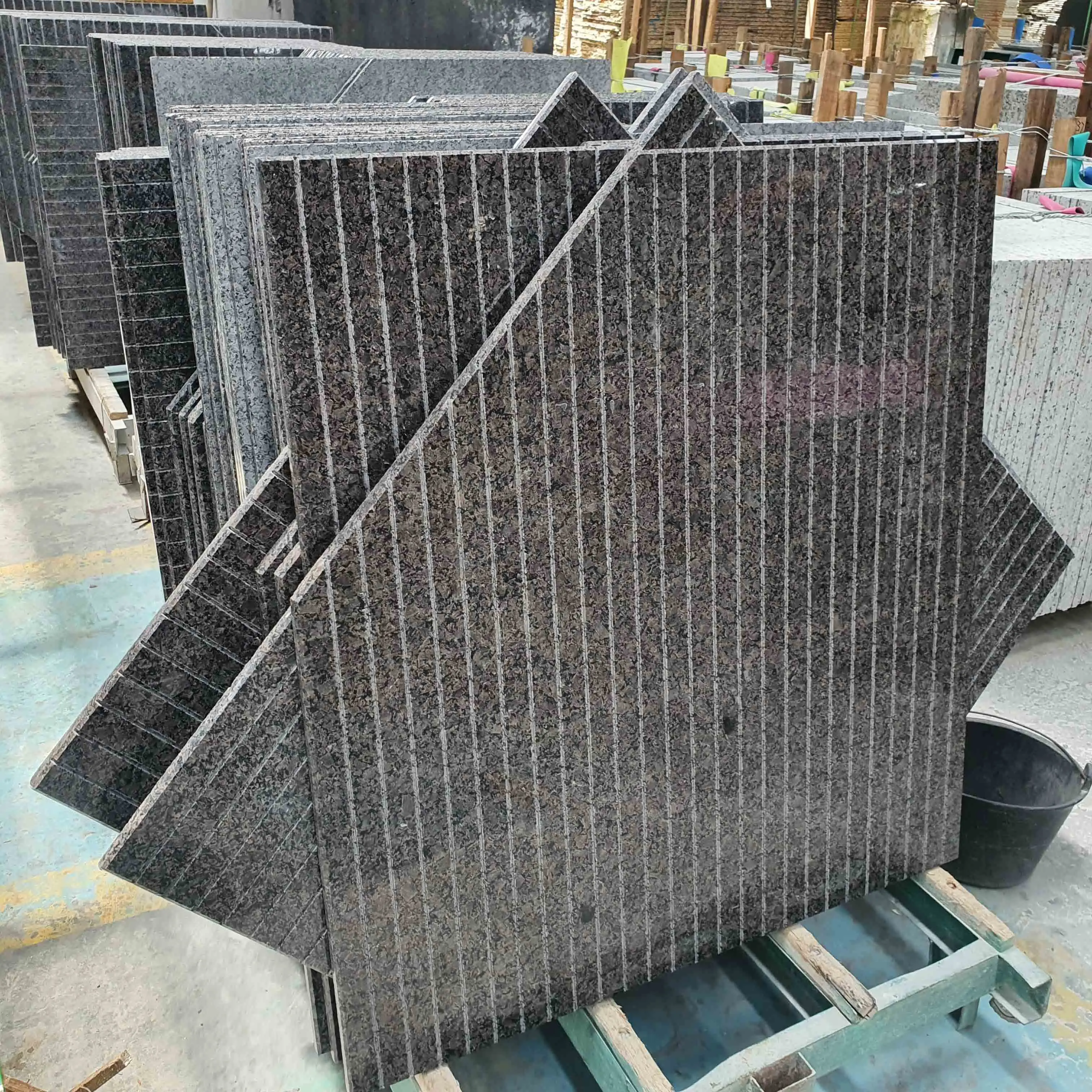 Natural Stone Customized Solid Surface Bathroom Rectangle Granite Shower Base Trays