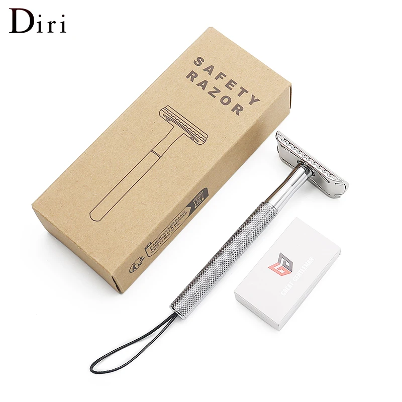 Diri Wholesale Custom Logo Stainless Steel Women Lady Face Body Double Edge Safety Razor