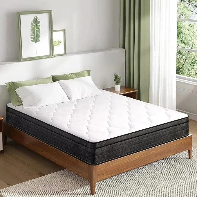 14 Inch Full Size Latex Mattress 100 Natural Memory Foam China for a Double Bed in Box Vacuum Packed -