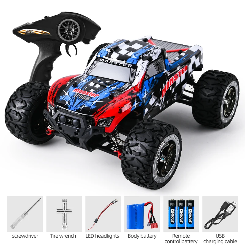1/16 Professional Power Brushless 4WD Racing High Speed RC Truck Toys 2.4ghz Off-Road Remote Control High Speed Drift Car Toys