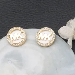 New Arrival Designer Jewelry Brand Earrings Luxury Letter Gold Stud Earrings for Women Jewelry Making