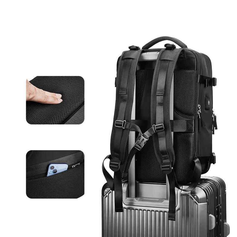 Waterproof Nylon Backpack College School Bag Weekender Laptop Backpack Bag With USB Computer Laptop Backpack Bag