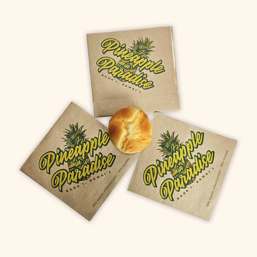 wholesale custom Printed Double Open Pocket Oilproof GreaseProof Bread Burger Sandwich Donuts Triangle Shaped Paper Bag