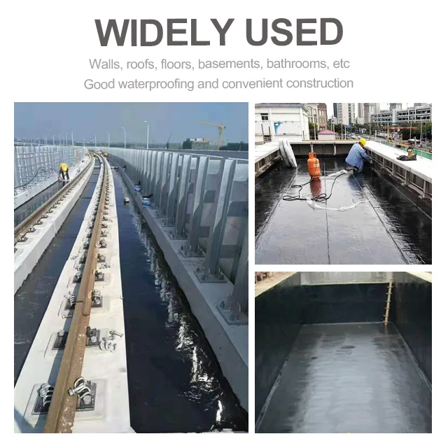Epdm roof waterproof film adhesive Concrete basement construction works Natural rubber waterproof coil