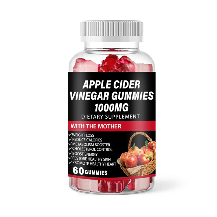 OEM Factory supply Slimming Gummies Weight Loss Apple Cider Vinegar Gummies  apple cider gummies Organic Pectin