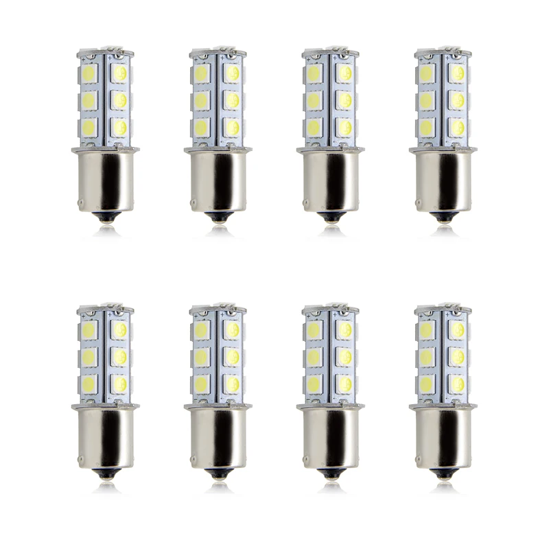  Factory S25 car led 18SMD 5050 LED Car parts 1156 1157 auto brake turn signal light bulb 12V 24V Yellow Red