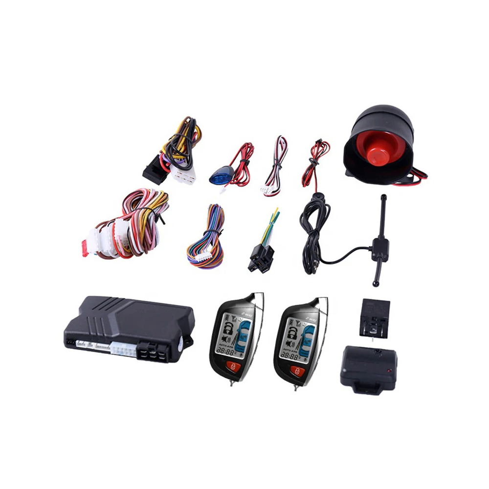 Противоугонный звуковой датчик движения приложения для смартфона двухсторонняя Автомобильная сигнализация удаленный запуск двигателя Автомобильная сигнализация