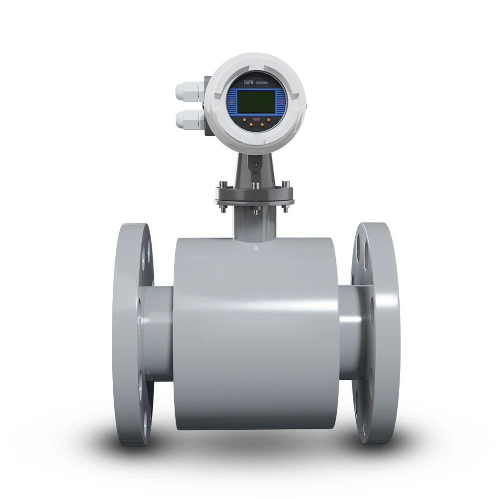 4-20 mA RS485 LCD Digital Water Flow Meters Liquid Serum Acid Alkali Salt Solutions Electromagnetic Flow Meter