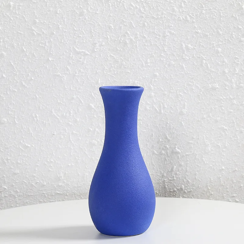 Modern Farmhouse Decor Black Porcelain Vases Boho Style Home Minimalist Nordic Decor Square Ceramic Vase