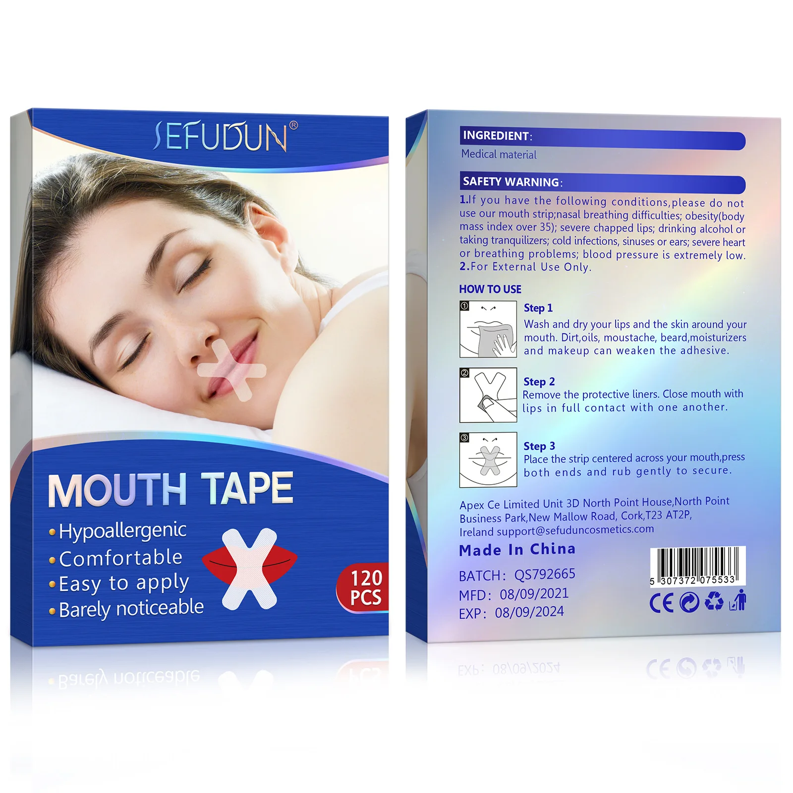 Sleep Better Breathe Nasal Strip Reduce Snoring Anti Snoring Patch Mouth Tape For Sleeping Mouth Tape Better Nose Breathing
