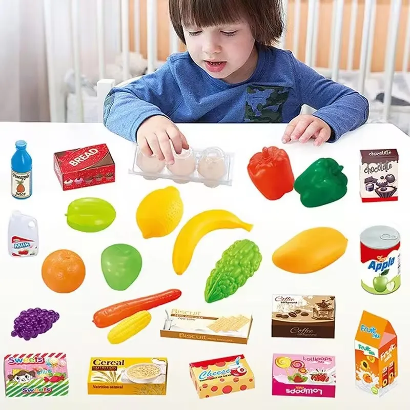 KSF New Style Kids Plastic Supermarket Trolley Shopping Trolleys Cart Pretend Toy Mini Shopping Cart For Children Toys