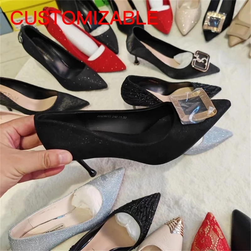 WD9154 Good Quality Factory Directly Peep toe high heels