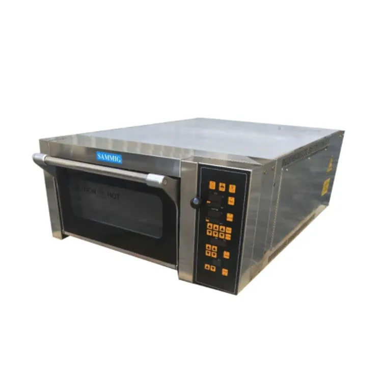 SINMAG Commercial Restaurant Kitchen Bakery Equipment Electric Gas Single 1 Deck 1 Tray Baking Deck Oven For Bread Pizza