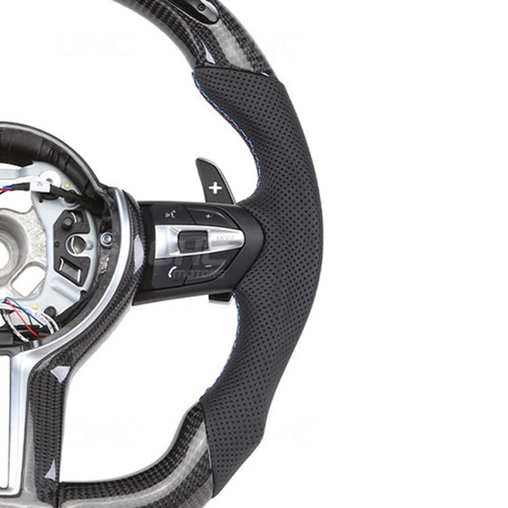 Specially Designed perforated leather carbon fiber steering wheel for BMW f20 f11 f06 f12 f85 f21 f90 f23 x3 x5 x6 x7
