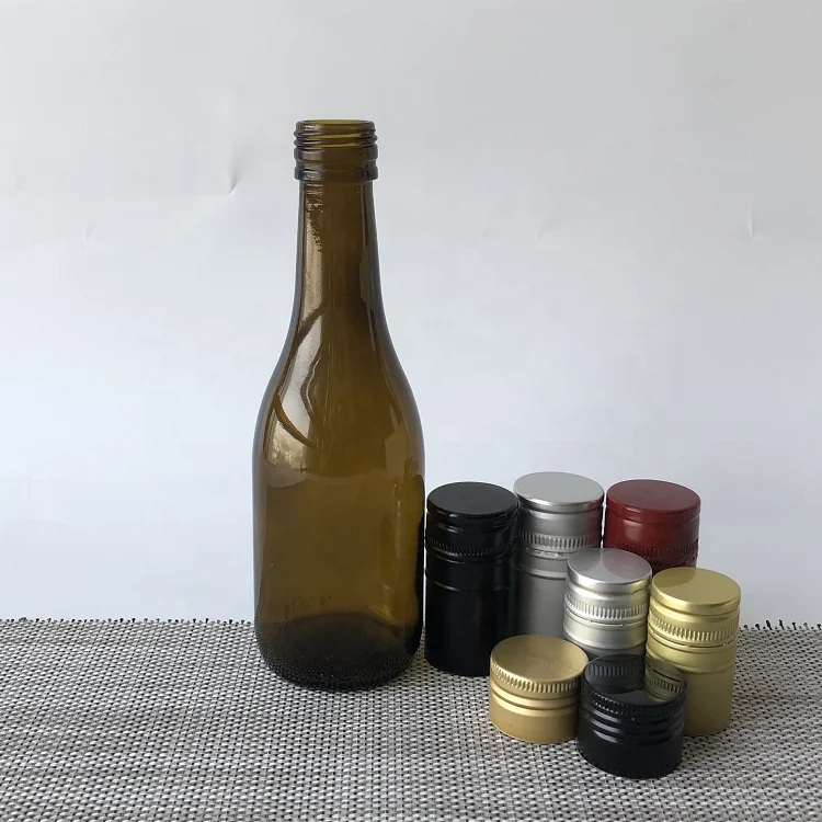 Small Christmas 187 375 500 750 ml Aluminium Screw Cap Burgundy Champagne Glass Red Wine Bottle