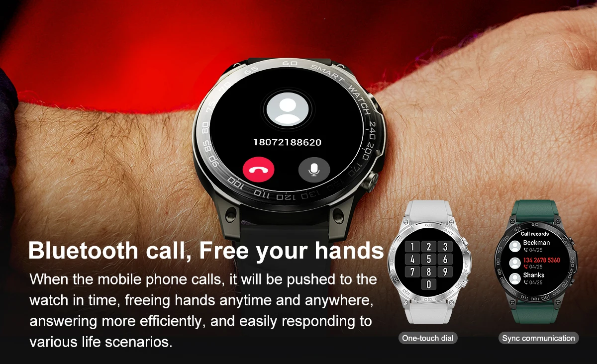 Factory Sales 2024 Men Women Sports Smart Watch For IOS Android Heart Rate Sensor BT Call Ip68 Metal Case Luxury Watch For Men