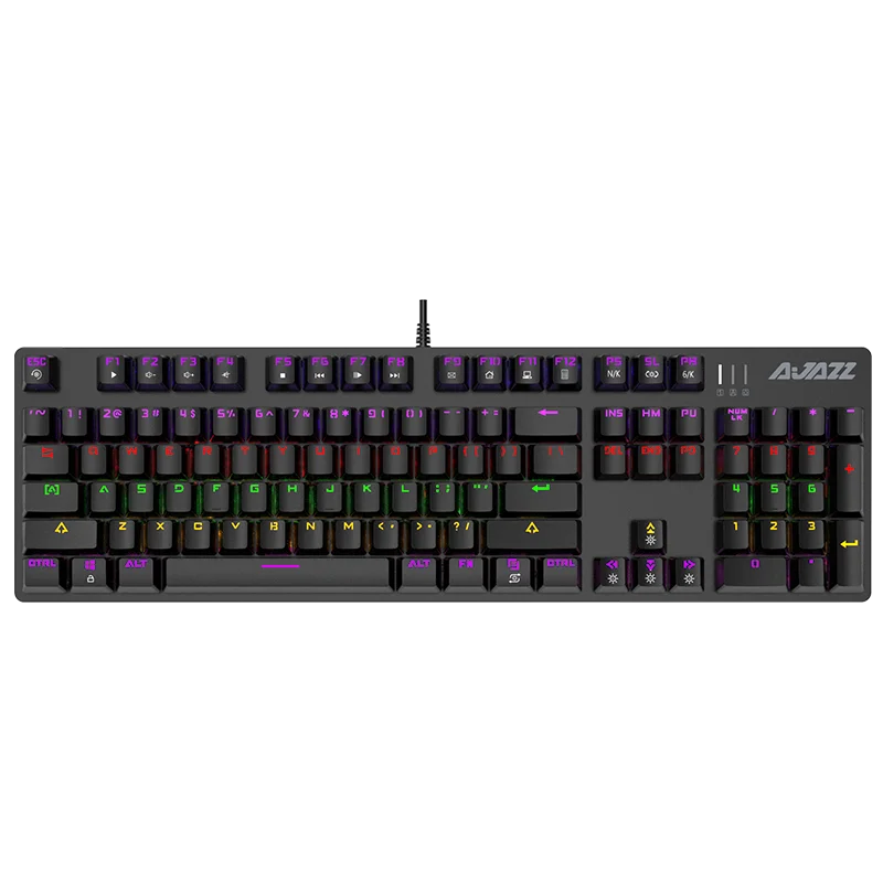 ROBOCOP Gaming Keyboard Mechanical Backlit Green Keyboard Ergonomic Anti-ghosting  key flip/black/blue switch