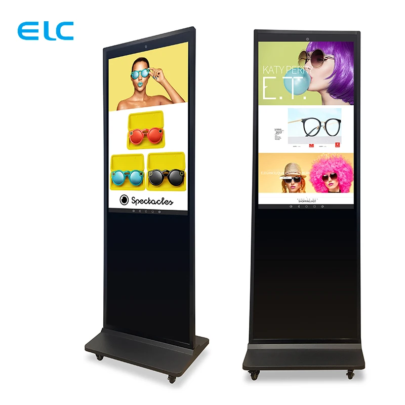 Customized floor standing infrared touch screen RK3399 wifi usb android lcd vertical indoor digital signage